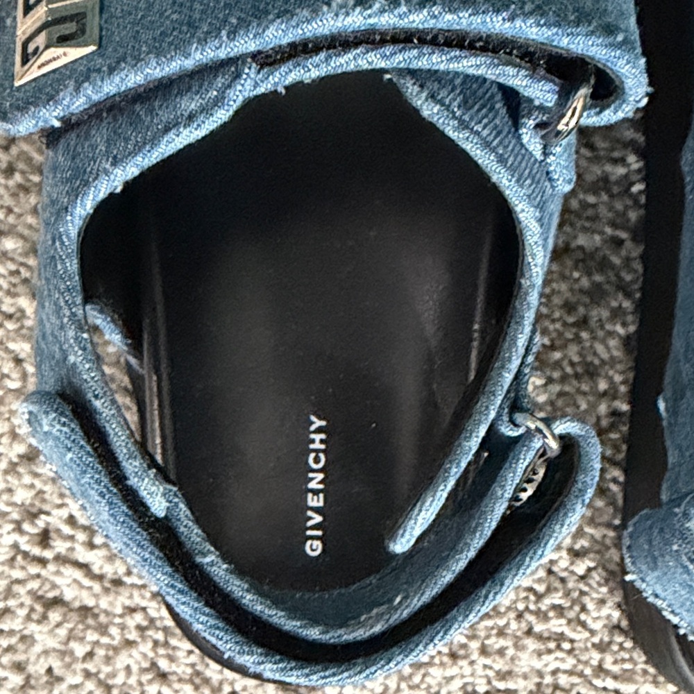 Givenchy Blue Denim Sandals Guaranteed Authentic - Picture 5 of 7